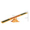 PawHut Wooden Dog Agility Seesaw, Training and Exercise Equipment, Weather Resistant, 71" L, Natural