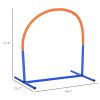 PawHut 4 Piece Dog Agility Course for Senior Dogs with Carry Bag Outdoor Use Blue
